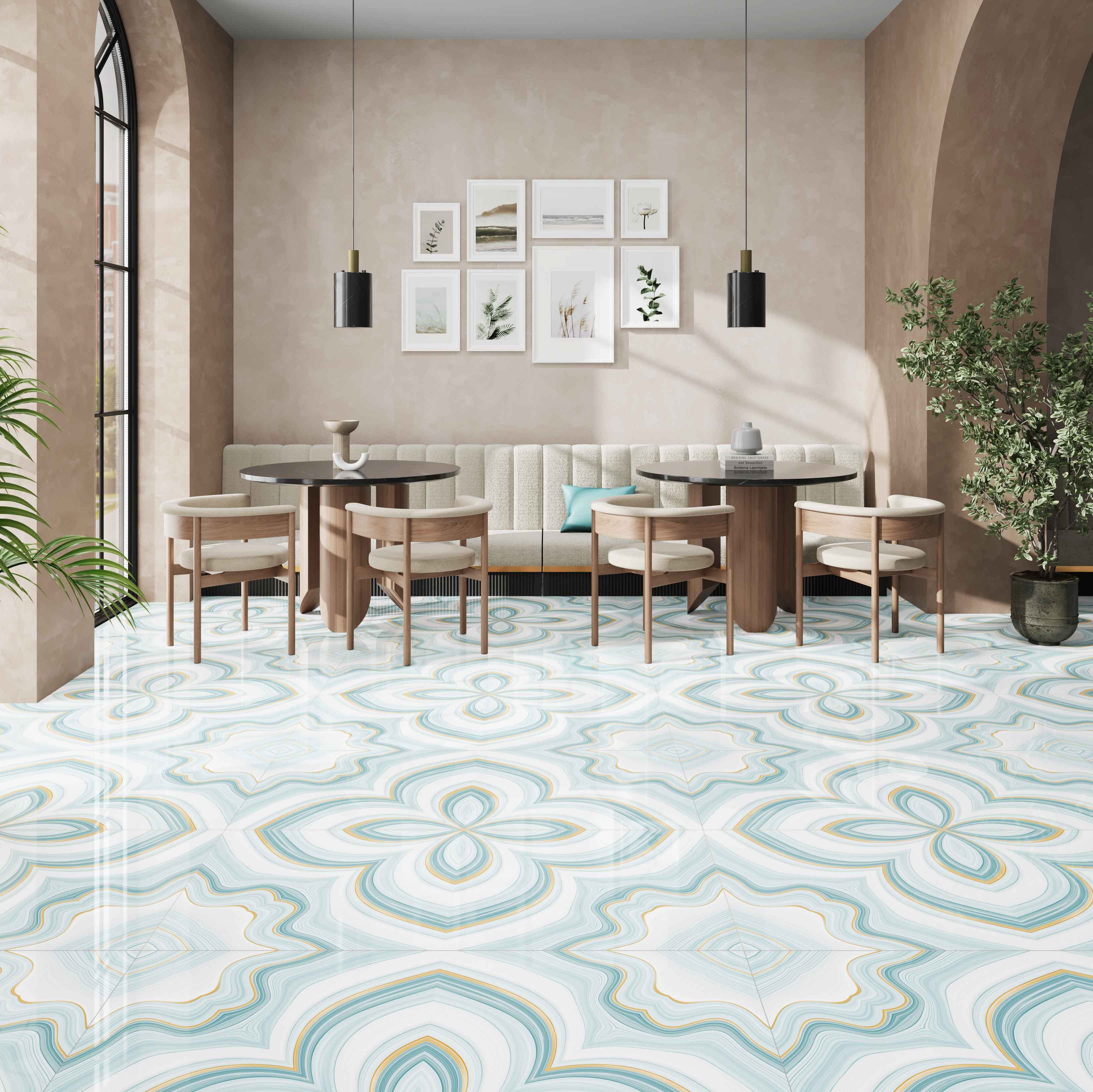 Mint Flora Room Scene
