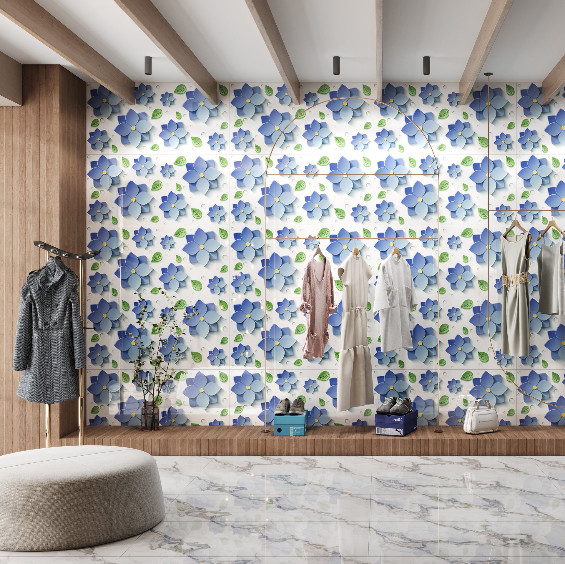 Blue Blossom Room Scene