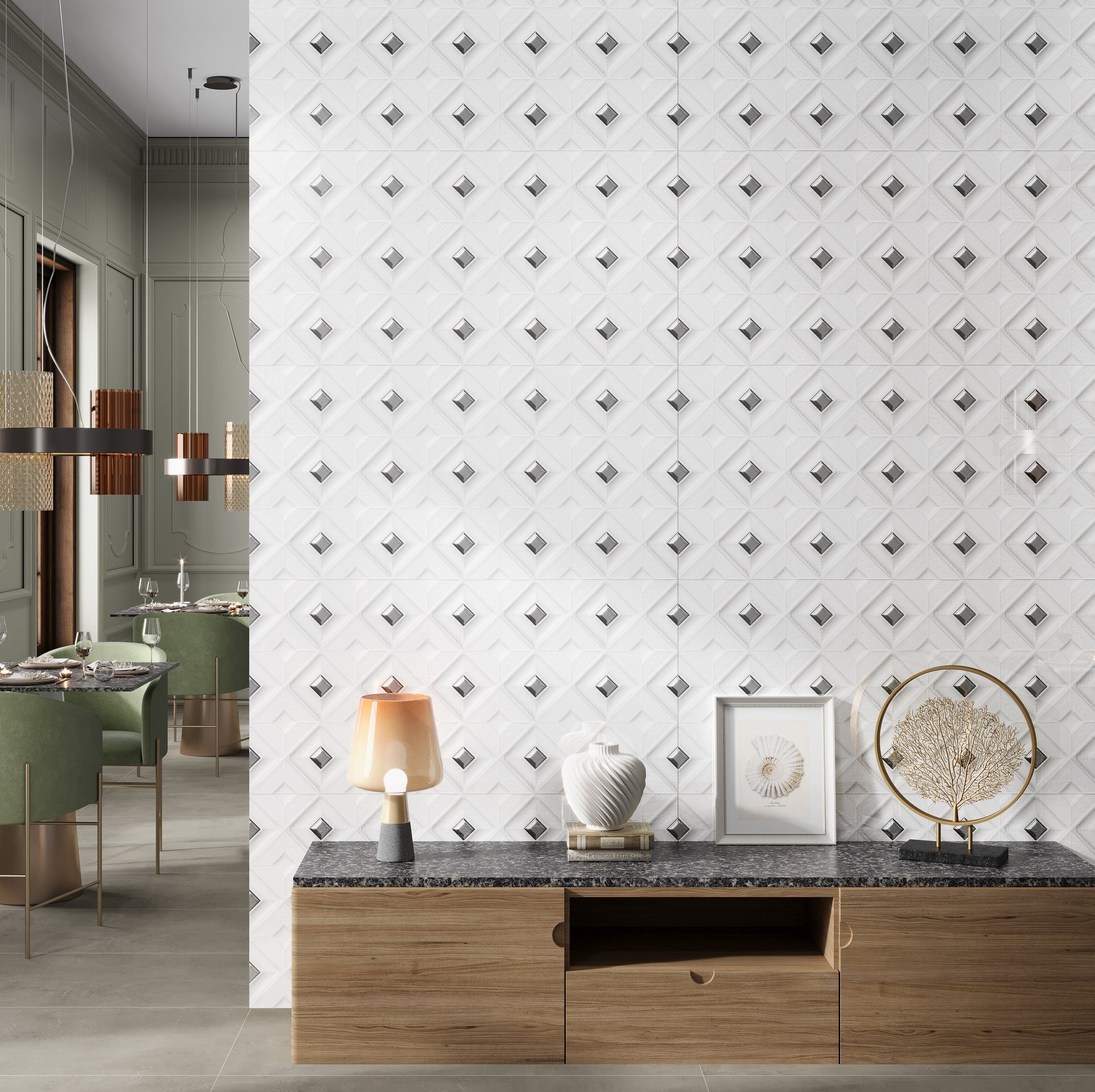 Cushion Grid Room Scene