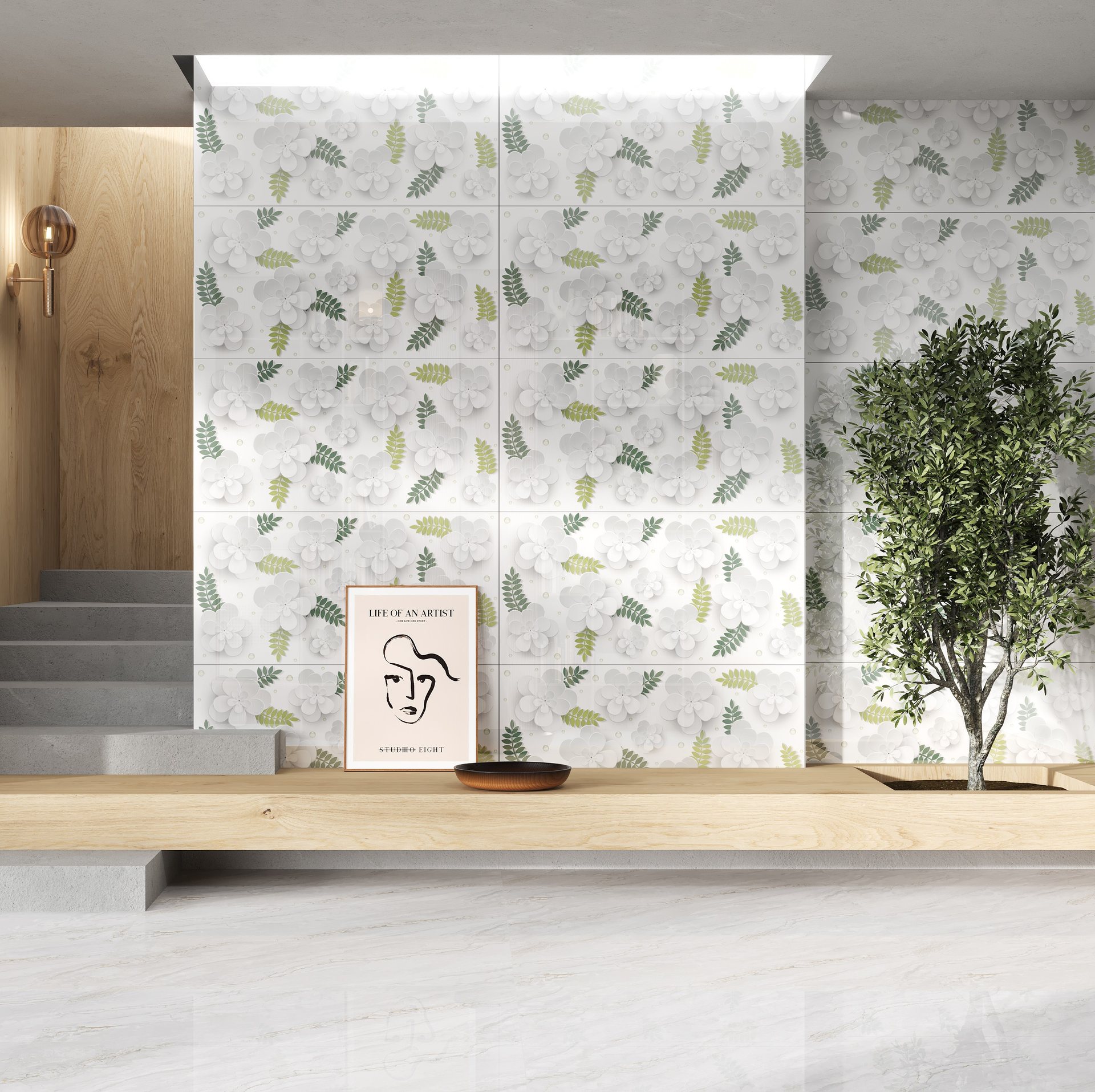 Daisy Wave Room Scene