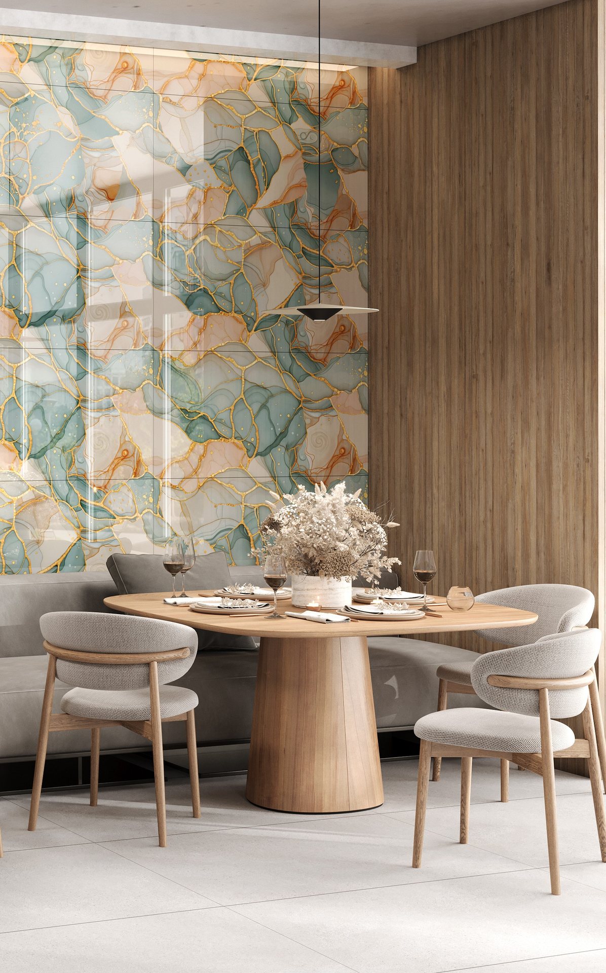 Dreamy Gold Room Scene