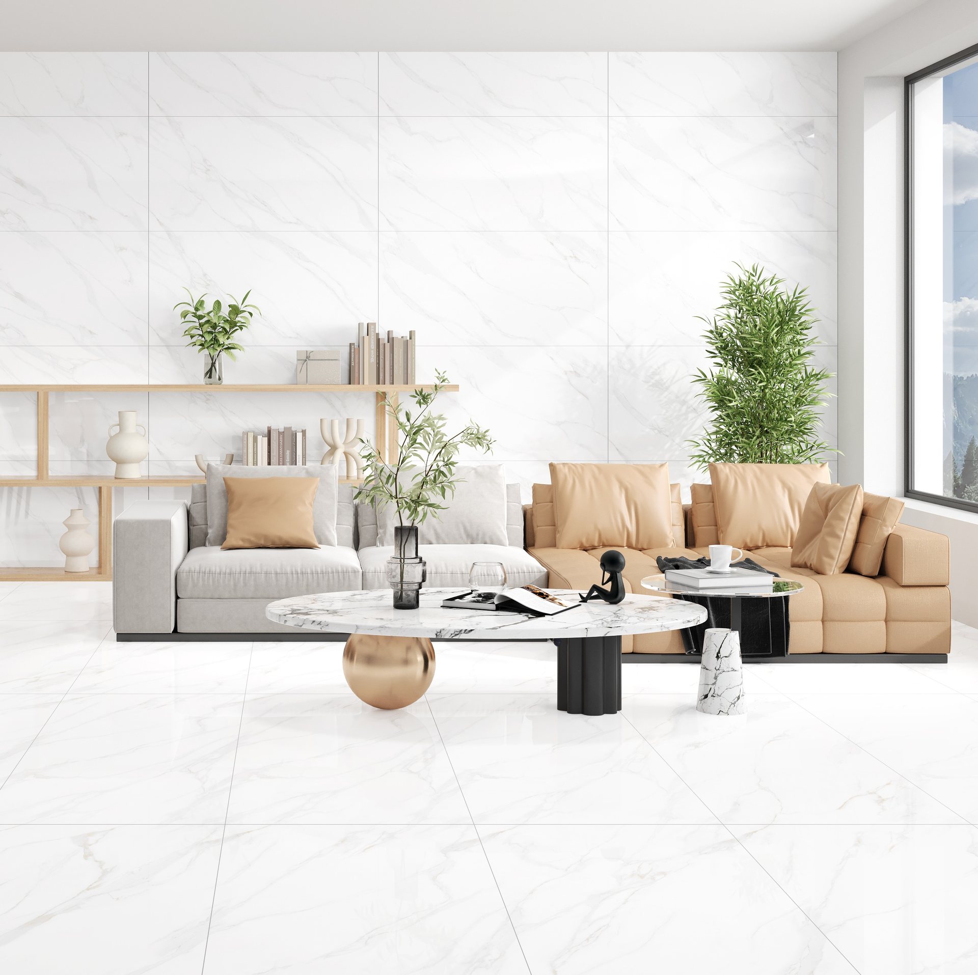 Enrich White Room Scene