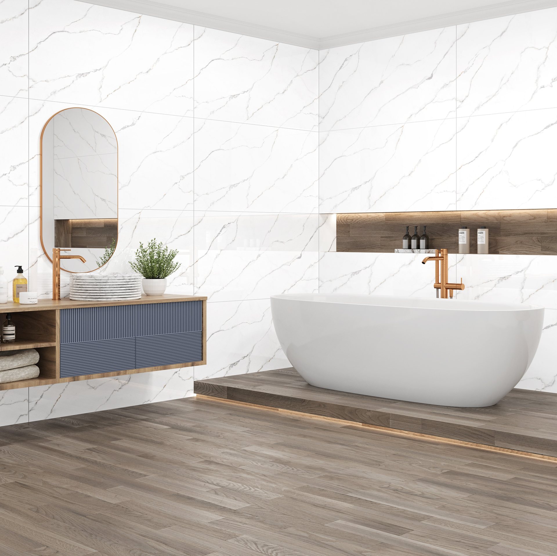 Roman White Room Scene