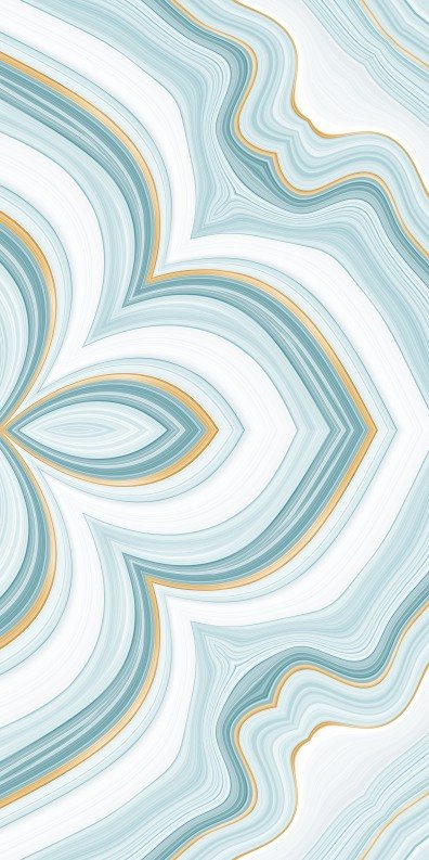 Mint Flora Tile Face